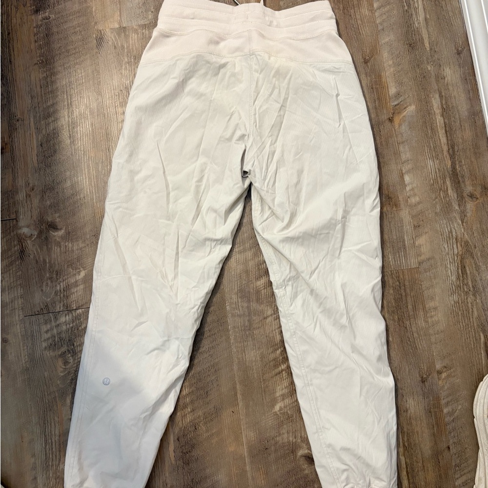 Lululemon Athletica Cream Track Pants